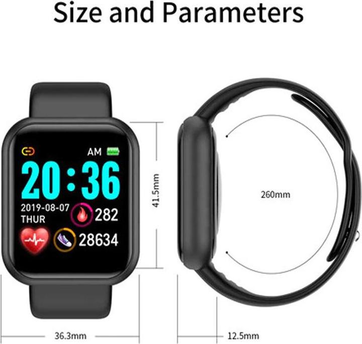Image du produit PhoneLook Smart Watch FitPro Y68 Montre connectée avec écran tactile et programmes de sport / fitness