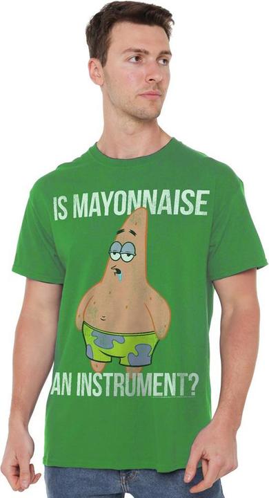 Actual product image Spongebob Squarepants Mens Mayonnaise Instrument T-Shirt (4XL)