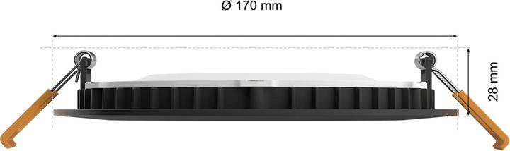 Actual product image Philips Hue White & Color Ambiance Slim Recessed (1200 lm)