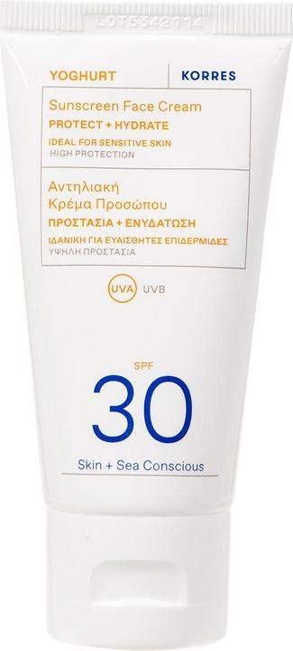 Actual product image Korres Yoghurt Sunscreen Face Cream SPF 30 (Sun cream face, SPF 30, 50 ml)