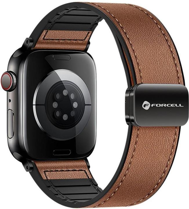 Actual product image Forcell Strap F-DESIGN FA21 eco leather strap for APPLE Watch 38 / 40 / 41 mm brown (Eco-leather)