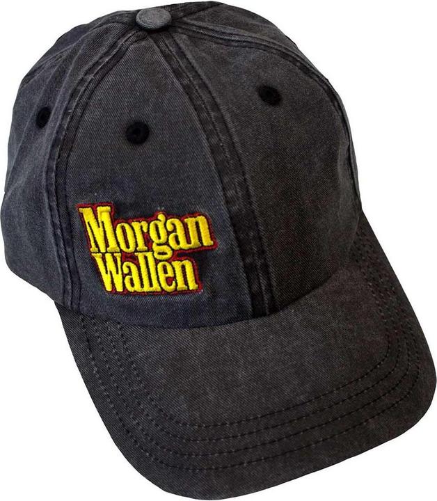 Actual product image Morgan Wallen Unisex Adult Stacked Logo Baseball Cap (One size)