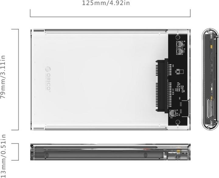 Immagine prodotto Orico Custodia HDD 2,5" USB 3.0 2139U3-CR-EP (2.5")
