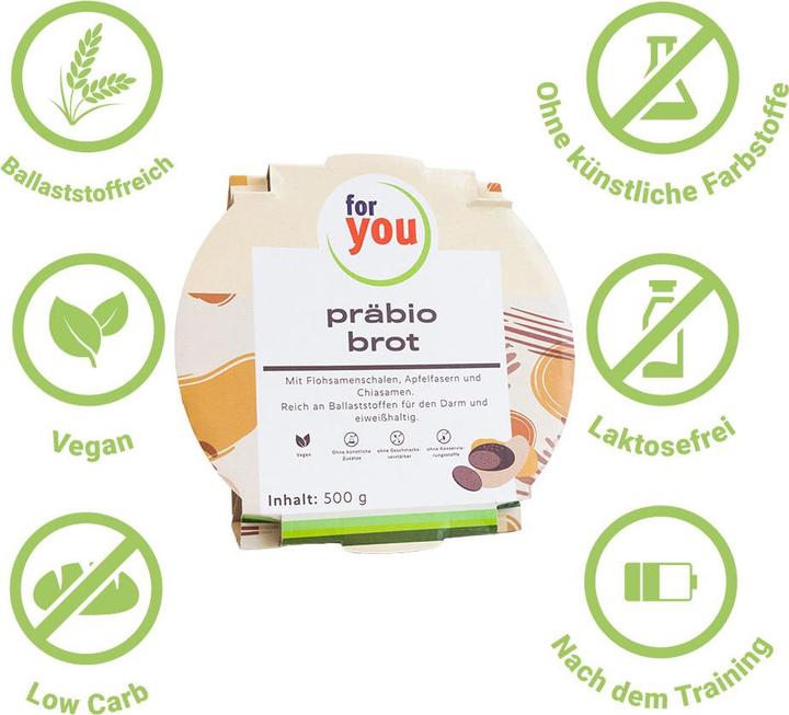 Image du produit For You pain prébio (1 pièce(s), 500 g)
