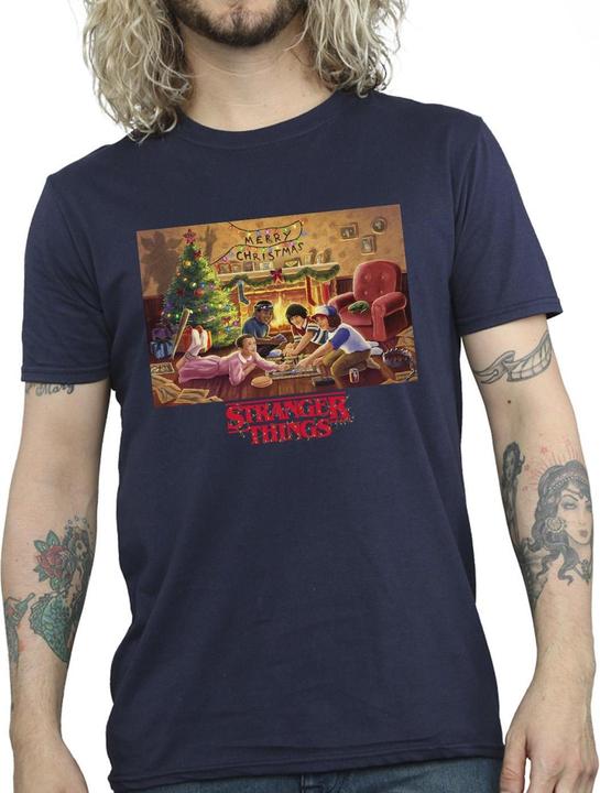 Produktbild Netflix Stranger Things Christmas Gathering TShirt (3XL)