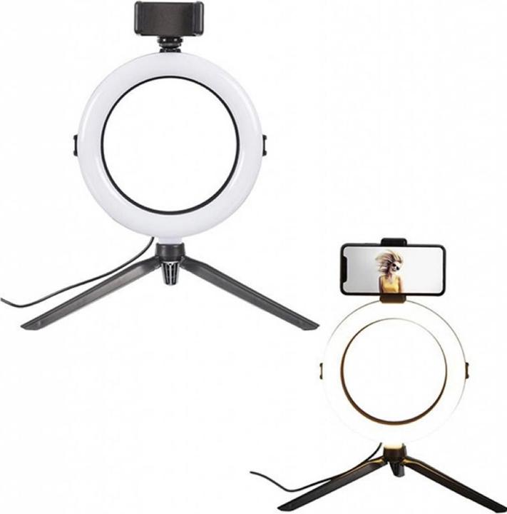 Sombo Lumiere LED Trepied Smartphone (éclairage annulaire)