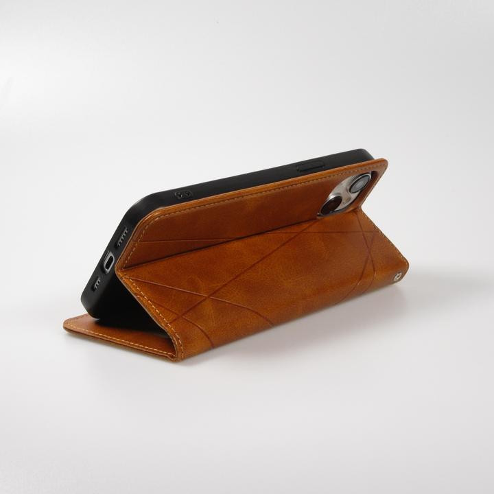 Produktbild PhoneLook Hülle Flip Geometrisch Hellbraun (Apple iPhone 15 Plus)