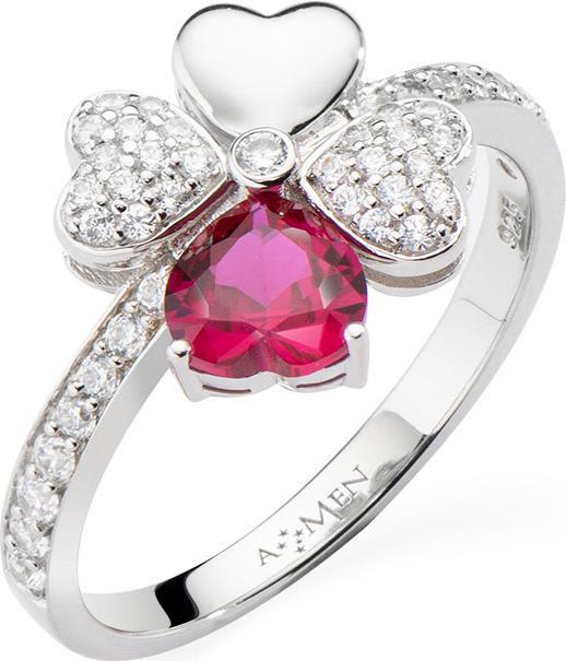 Immagine prodotto Amen Anello quadricuore (54, 925 Argento)