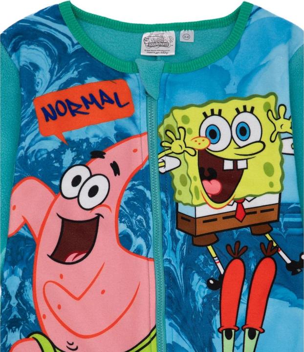 Actual product image Spongebob Squarepants Childrens/Kids Normal Is Boring All-In-One Nightwear (146, 152)
