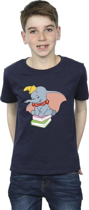 Immagine prodotto Disney Dumbo Sitting On Books Maglietta Ragazzi (152, 158)