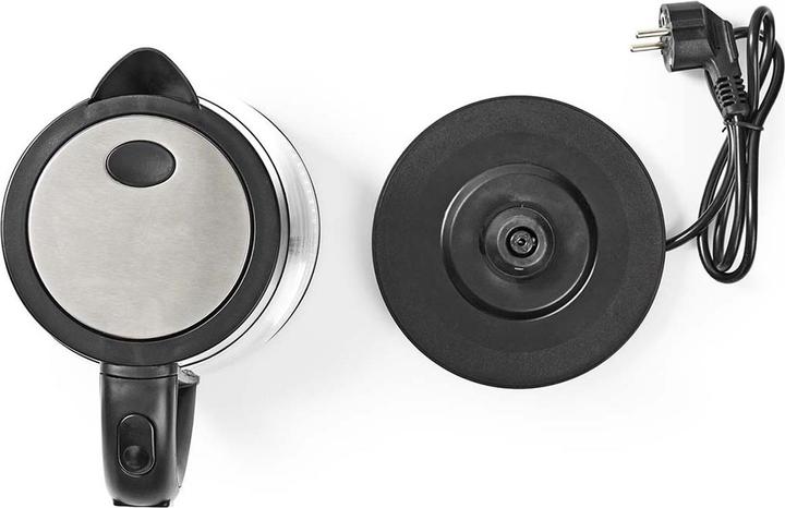Produktbild Nedis Wasserkocher - Glasgehäuse - Temperaturanzeige - Variable Temperaturen (60, 70, 80, 90, 100 (1.70 l, EU-Stecker)