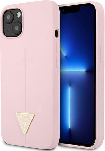 Immagine prodotto Guess GUHCP13SSLTGU iPhone 13 Mini 5,4 pollici sottile / Triangolo solido in silicone viola (Apple iPhone 13 mini)