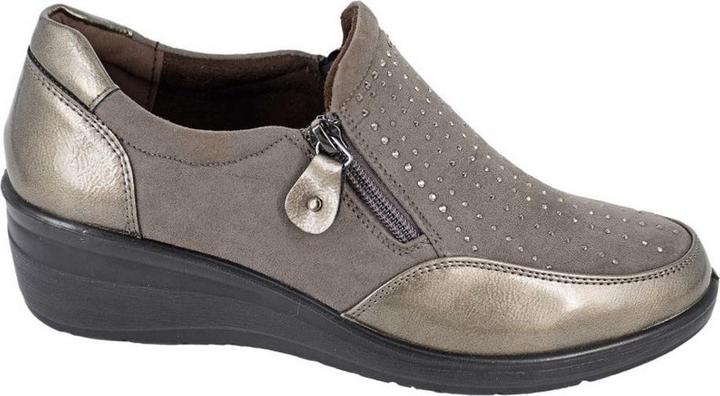 Actual product image Boulevard Womens/Ladies Patent PU Casual Shoes (37)