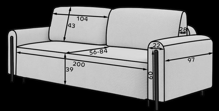 Actual product image ELTAP Arcadova (Sofa bed, 3-seater)