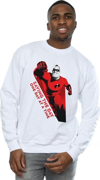 Actual product image Disney Mens The Incredibles Saving The Day Sweatshirt (L)