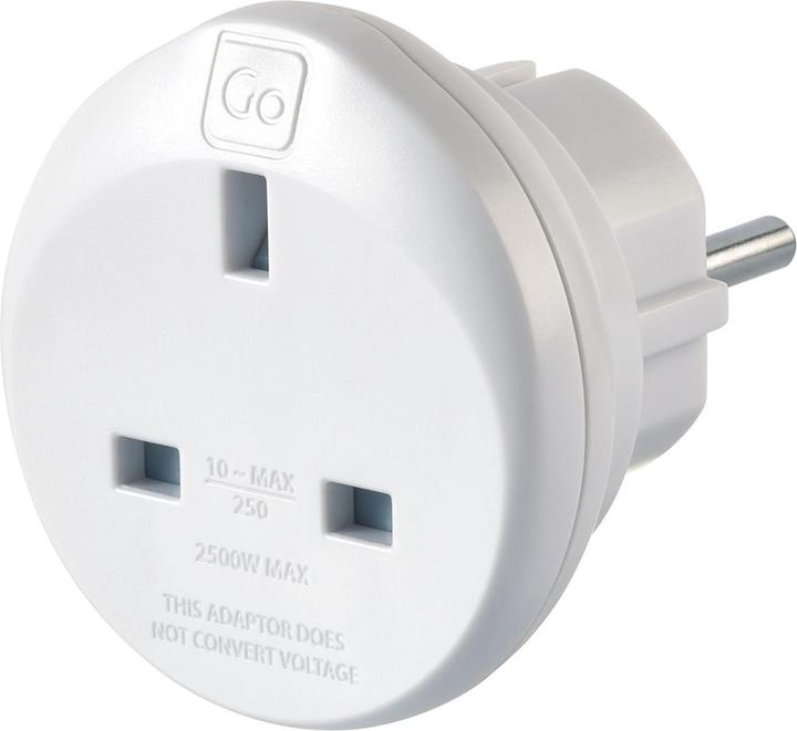 Actual product image Go Travel UK-EU Adaptor
