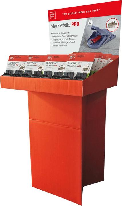Produktbild Swissinno Mausefalle SuperCat Pro 2er Set inkl. Köder Display, Inhalt 40 Stück