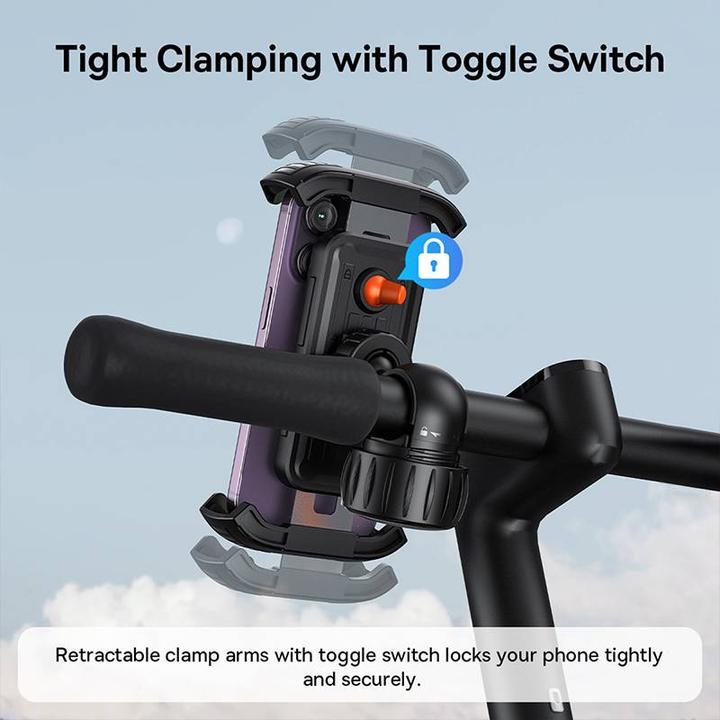 Actual product image Baseus QuickGo bike carrier for phones (black)