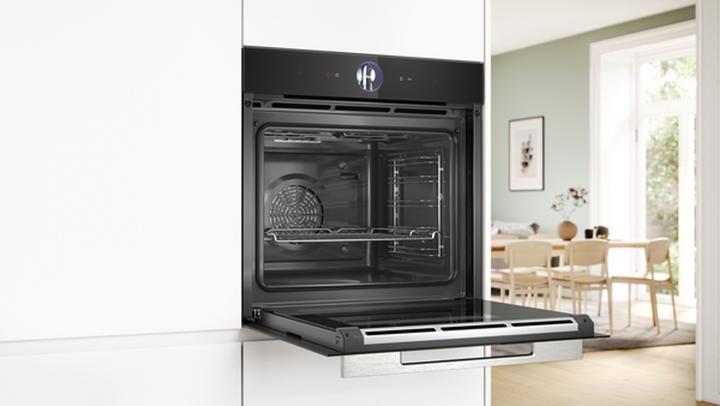 Produktbild Bosch Hausgeräte Bosch Serie 8, Einbau-Dampfbackofen, 60 x 60 cm, Schwarz HSG7261B1