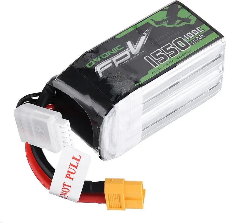 Produktbild AccuCell Akku 1550mAh 14.8V 100C 4S XT60-Stecker für Modellbau (14.80 V, 1550 mAh)