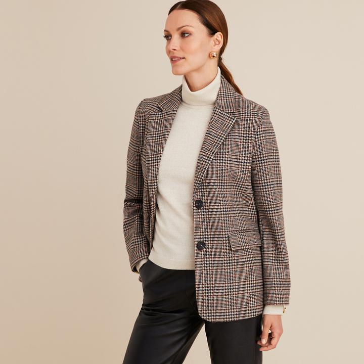 Produktbild Anne Weyburn Gerader Blazer mit Karomuster (38)