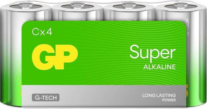 Actual product image GP Batteries Super Alkaline Battery C Baby 1.5V Pack of 4 (4 pcs., C)