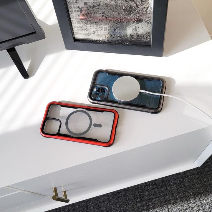 Actual product image X-Doria Raptic Secure Case for iPhone 14 with Blue Armored MagSafe Cover (Apple iPhone 14)