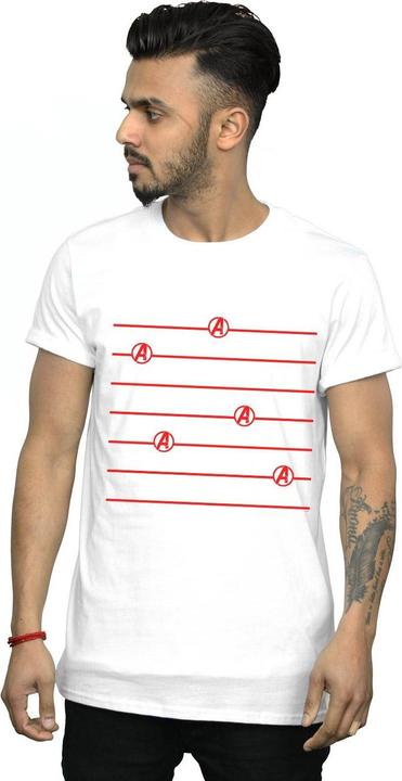 Immagine prodotto Avengers Endgame Logo Stripes Maglietta Uomo (S)