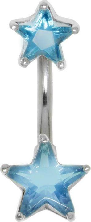Produktbild Bijouteria Bauchpiercing (Chirurgenstahl 316L, Kristall, Silber 925)