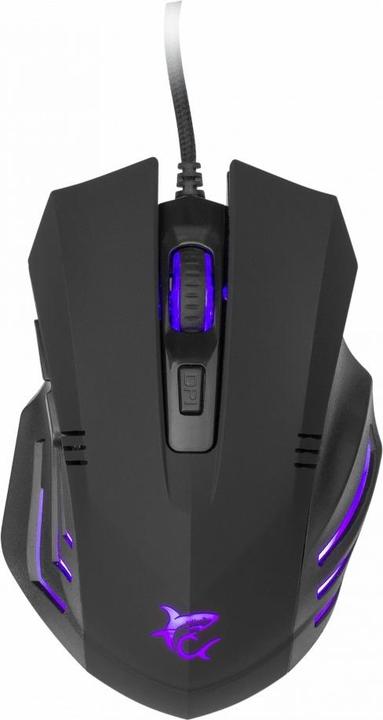 Actual product image White Shark Gaming mouse Hannibal 2, with backlight, 6 buttons, Black (Cable)
