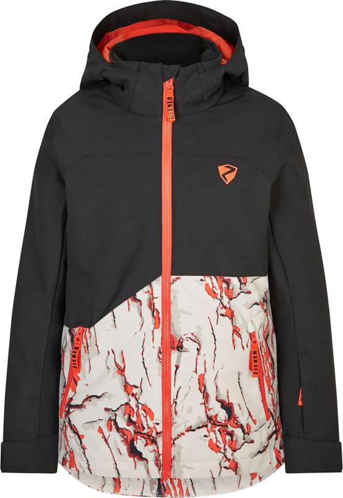 Actual product image Ziener Skiwear boys ski jacket - ANDERL cliff print - 152 (152)