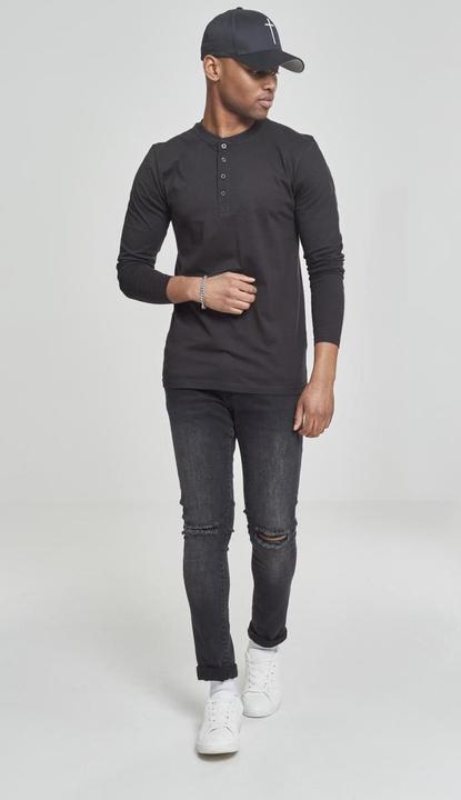 Image du produit Urban Classics Basic Henley L/S Tee (L)