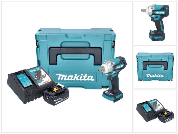 Immagine prodotto Makita DTW 301 RM1J Avvitatore a impulsi a batteria 18 V 330 Nm 1/2" brushless + 1x batteria ricaricabile (Batteria ricaricabile)