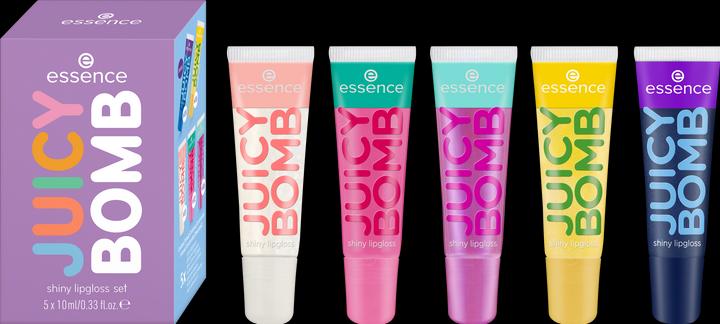 essence Juicy Bomb Set (106 Mellow Mango, 101 Lovely Litchi, 102 Witty Watermelon, 105 Bouncy Bubblegum)