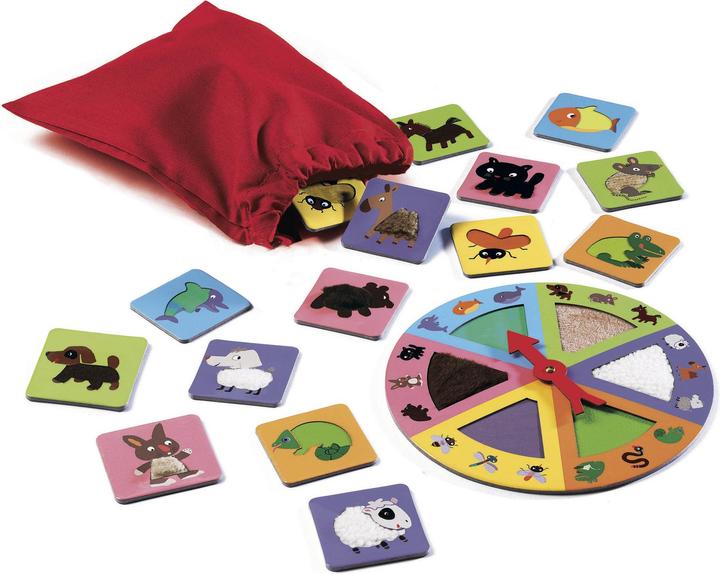 Actual product image Djeco Educational game Tactilo loto (English, German, French, Italian)