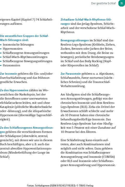 Actual product image Schlafapnoe (German, Fietze, Ingo, 2024)