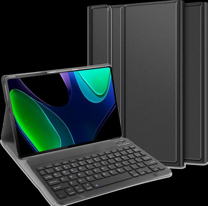 Actual product image Cazy Keyboard Cover Compatible with Xiaomi Pad 6 - Protective Case with Magnetic Detachable Keyboard - (Eng. Int., Xiaomi Pad 6)