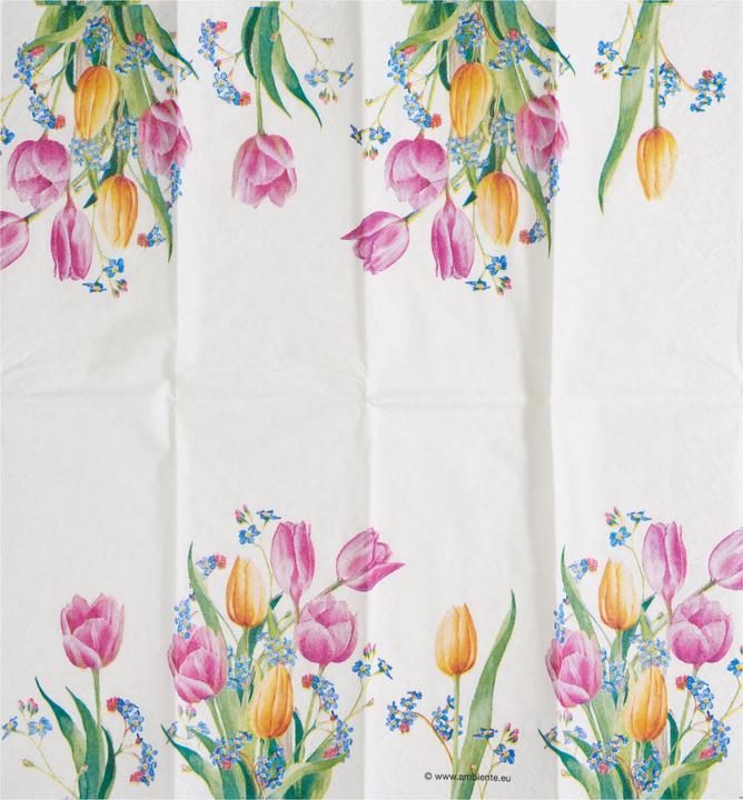 Produktbild Ambiente Papiertaschentücher "Tulpenstrauss" (10 x)
