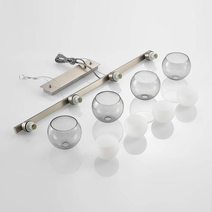 Actual product image Lucande Kaiya 4 pendant light nickel (E14)