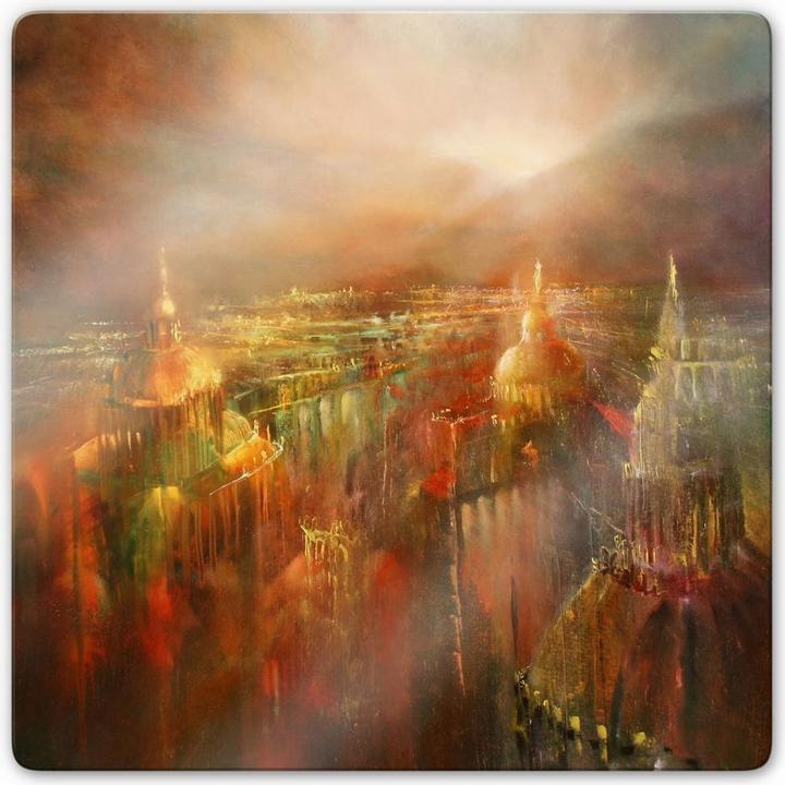 Immagine prodotto Trenddeko Schmucker - La città si sveglia (50 x 50 cm)