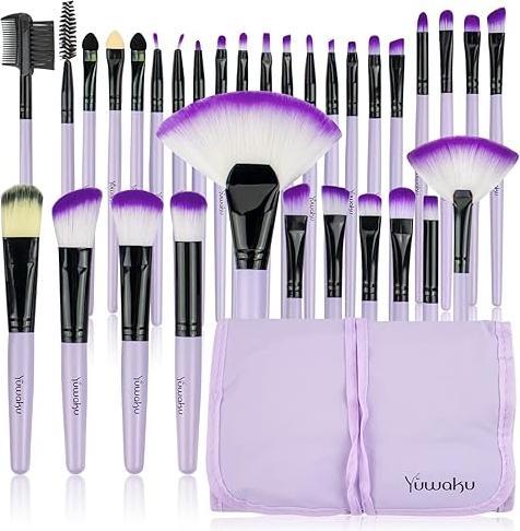 Actual product image Yuwaku 32 pieces Makeup Brushes Set with Bag No.21 (Eyebrows)