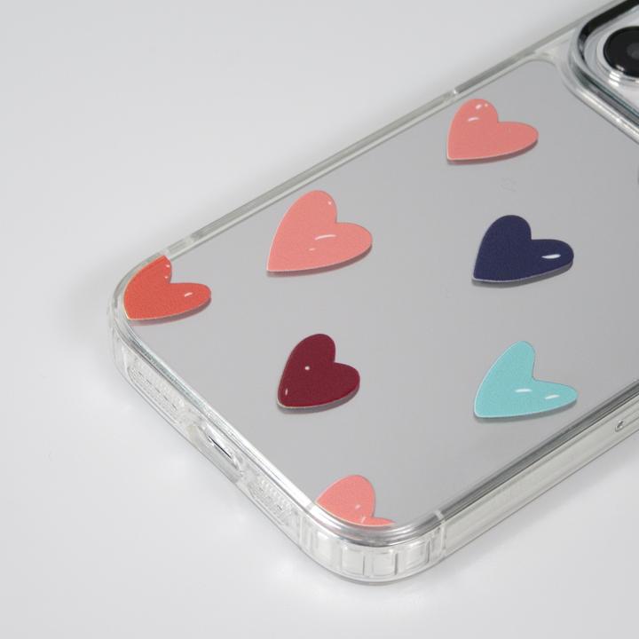 Immagine prodotto PhoneLook Cover in silicone Many Hearts con effetto specchio (Apple iPhone 15 Pro Max)