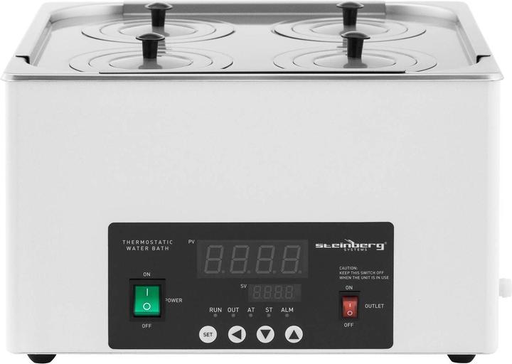 Produktbild Steinberg Thermostatisches Wasserbad Labor digital 14,6 l 5 - 100 °C 325 x 300 x 150 mm