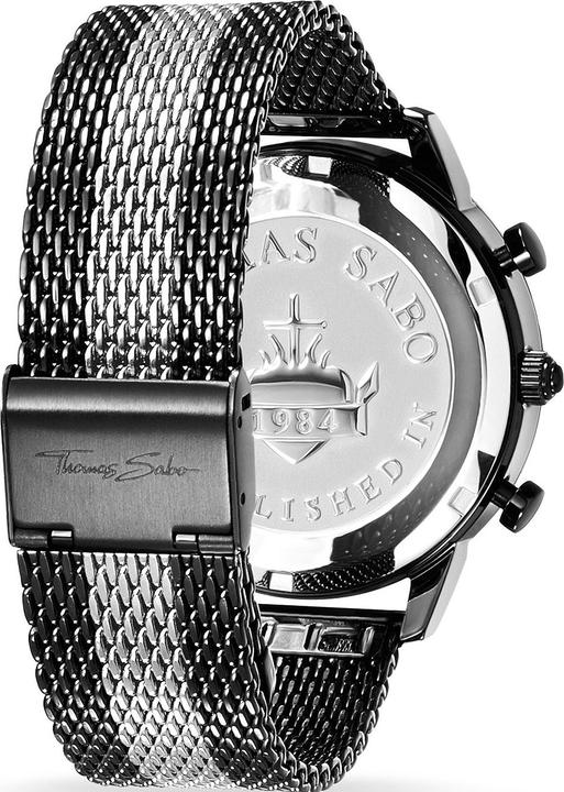Produktbild Thomas Sabo Herrenuhr Rebel (Analoguhr, 42 mm)
