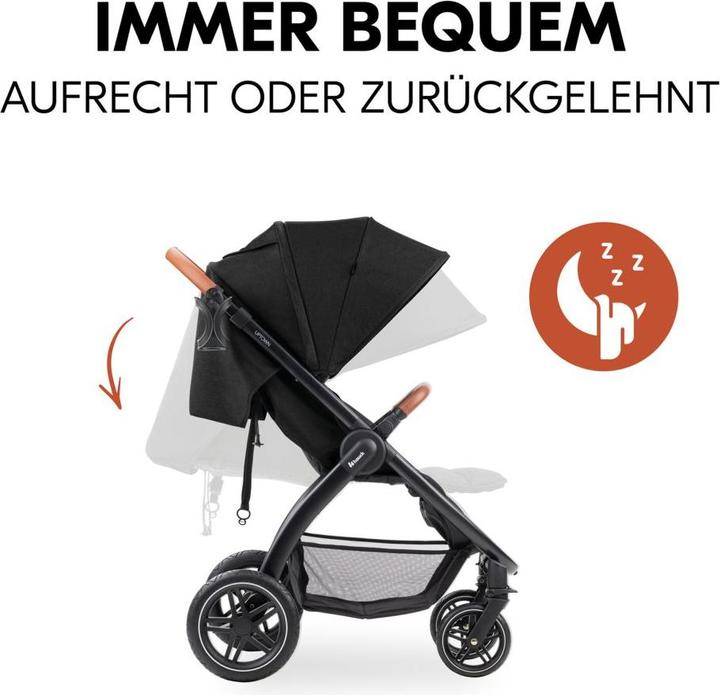 Actual product image Hauck Buggies & pushchairs Buggy & pushchair UpTown Black (with reclining function)