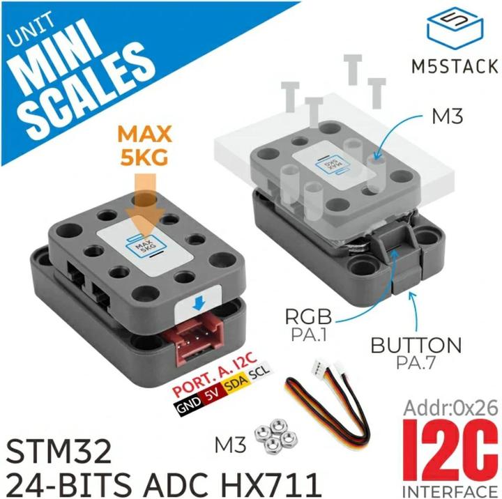 Produktbild M5Stack Mini Scales Unit HX711