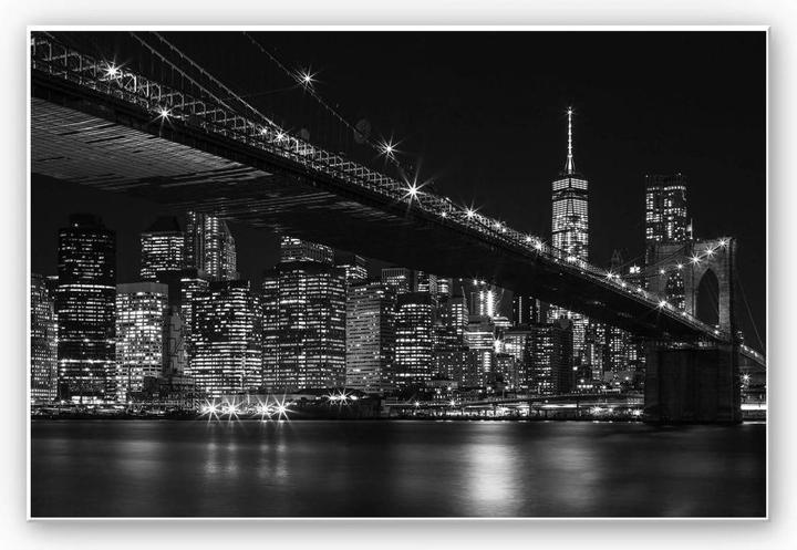 Produktbild Trenddeko New York bei Nacht (100 x 70 cm)
