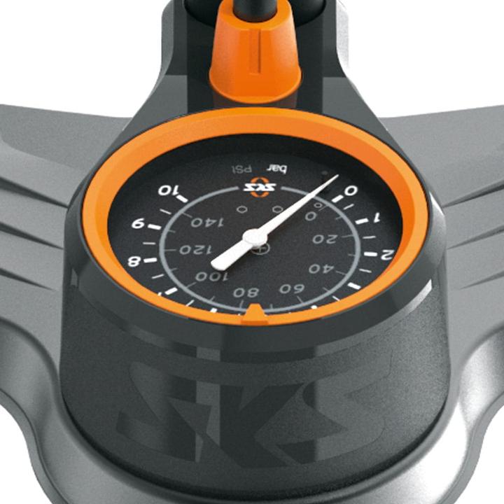 Actual product image SKS Floor pump Air-X-Plorer 10.0 steel