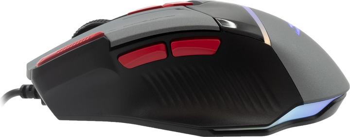Actual product image Baracuda Gaming Mouse MANTA, 8D, 12800 dpi, Grey (BGM-047) (Cable)