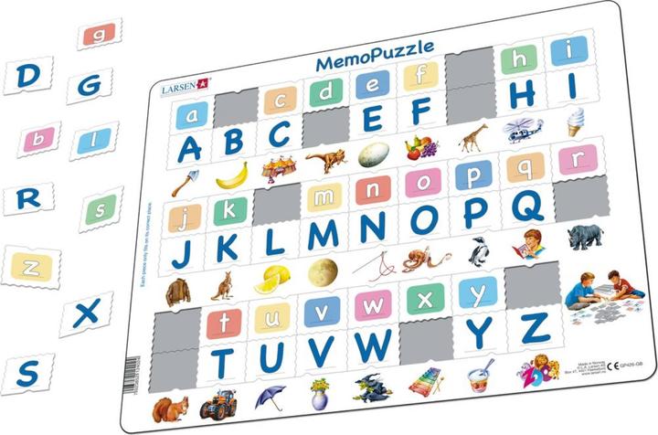Actual product image Larsen Memo The alphabet with 26 upper and lower case letters (German)